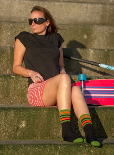 Водонепроницаемые носки DexShell Ultra Dri Sports Socks с полоской фото 3